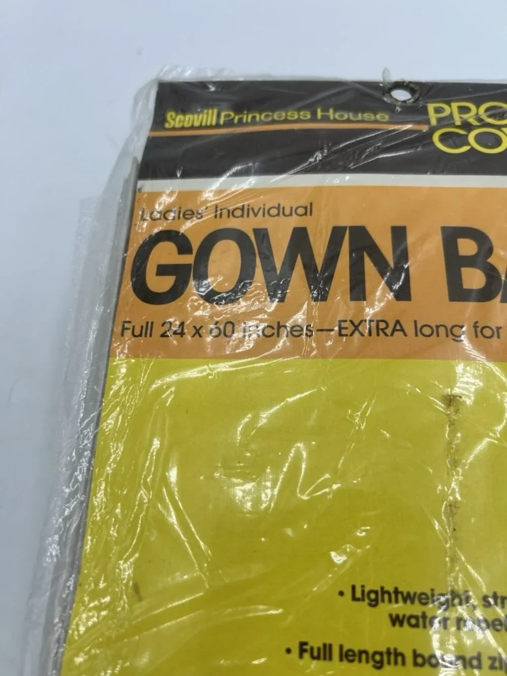 Vintage Scovill Princess House Gown Bag Dress Closet Organizer New Sealed 24x60